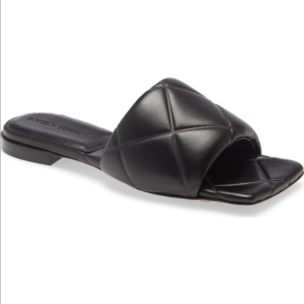 Bottega Veneta Lido Padded Sandals Size 38.5